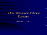 Y376 International Political Economy