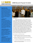 ADHD Research Program Newsletter November 2012 – Volume 1, Issue 1