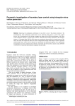 Parametric investigation of boundary layer control using triangular