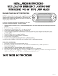 SAVE THESE INSTRUCTIONS! - Compass Lighting Products