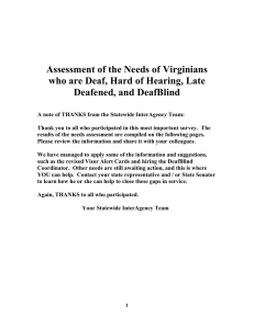 Don*t Just Sit There - Virginia Department for the Deaf and Hard of