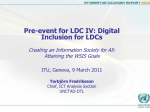 Pre-event for LDC IV: Digital Inclusion for LDCs Attaining the WSIS Goals