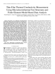 Thin-Film Thermal Conductivity Measurement Using Microelectrothermal Test Structures and Finite-Element-Model-Based Data Analysis