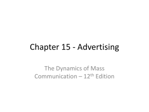 Advertising - Journalism 105