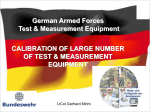Test- and Measurement Equipment / Calibration Technical Center
