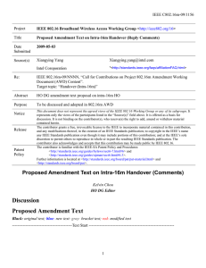 IEEE C802.16m-09/1156 Project Title