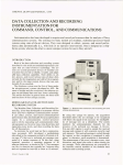 DATA COLLECTION AND RECORDING INSTRUMENTATION FOR COMMAND, CONTROL, AND COMMUNICATIONS