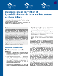 Guidelines for detection, management and prevention of