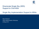 Directorate Single Sky (SES) Support to CAA-NSA unit