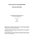 Joint Center for Housing Studies Harvard University Natalie Pickering