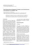 Some Physicochemical Properties of Yb MnSb and Its Solid Solutions with Gadolinium Yb