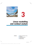 3. Linear Modelling and Residual Analysis