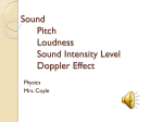1 Sound, Pitch, Loudness, Doppler Effect