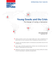 Young Greeks and the Crisis The Danger of Losing a Generation