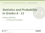 Probability and Statistics in Grades 6-11 PPT