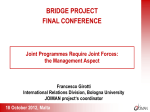 Progetto JOIMAN - Erasmus Mundus