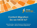 Content Migration: Do we HAVE to?