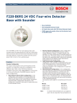 F220‑B6RS 24 VDC Four‑wire Detector Base with