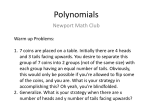 Complex Numbers and Polynomials