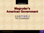 Magruder’s American Government C H A P T E R  3