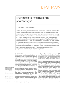REVIEWS Environmental remediation by photocatalysis R. Vinu AND Giridhar Madras