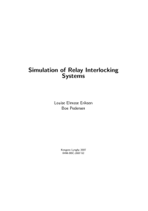 Simulation of Relay Interlocking Systems