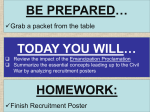 … BE PREPARED TODAY YOU WILL Grab a packet from the table