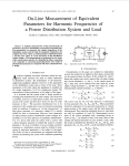 On-Line Measurement of Equivalent Parameters for Harmonic