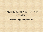 SYSTEM ADMINISTRATION Chapter 5 Networking Components