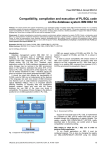 Compatibility, compilation and execution of PL/SQL code on the