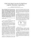 1 GHz GaAs Buck Converter for High Power