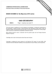 0460 GEOGRAPHY  MARK SCHEME for the May/June 2013 series