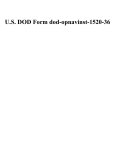 U.S. DOD Form dod-opnavinst-1520-36
