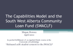 The Capabilities Model and the South West Alberta Community