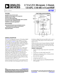 2.7 V to 5.25 V, Micropower, 2-Channel, AD7887 Data Sheet