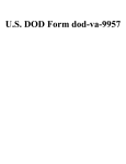 U.S. DOD Form dod-va-9957