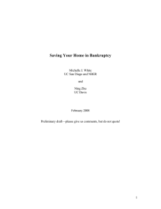 Saving Your Home in Bankruptcy