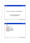 JavaFrame - Framework for Java Enabled Modelling Outline