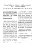 Nonactive Current Definition and Compensation Using a Shunt Active Filter