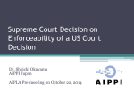 Shoichi Okuyama - Enforcement of US Decision