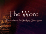 The Word - The PowerPoint Apologist