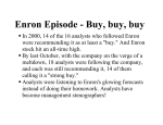 Enron Episode - Buy, buy, buy