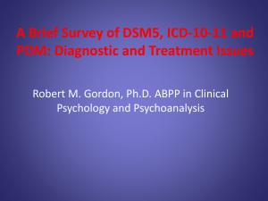 DSM5, ICD10, PDM, 2013 - Mmpi