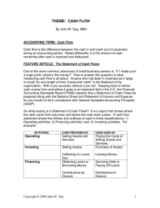 theme: cash flow - Real Life Accounting