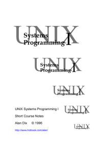 UNIX I