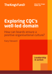 Exploring CQC's well-led domain