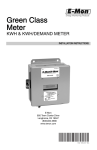 62-0415 E-Mon Green Class Meter Manual