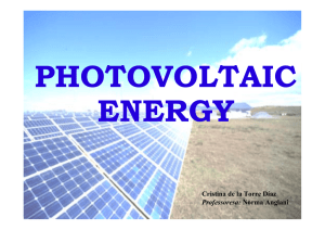 photovoltaic solar cell - e