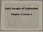 Early Voyages of Exploration Chapter 3 Lesson 4