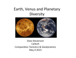 Earth, Venus and Planetary Diversity
